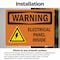 Signmission Electrical Panel Inside With Symbol OSHA Warning Sign, Vinyl Decal, 10in W x 7in L, 2PK OS-2PACK-WS-D-710-L-12095 - alternate 2